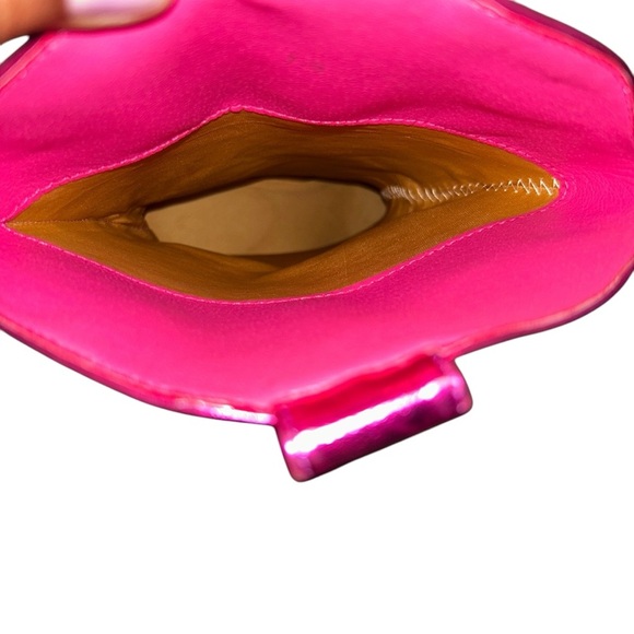 Metallic Pink Mid Calf Cowgirl Boots Embroidery Western Pull on Pointy Toe 7.5 - Picture 4 of 5